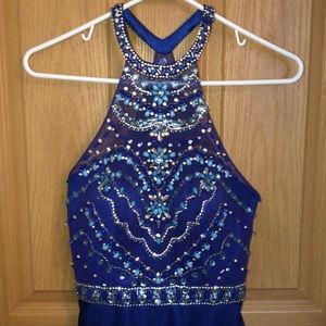 Blue Halter Top Dress
